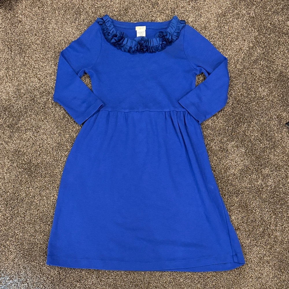 Crew cuts Blue Ruffled Kids Dress